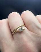 Late Georgian Diamond Snake Ring