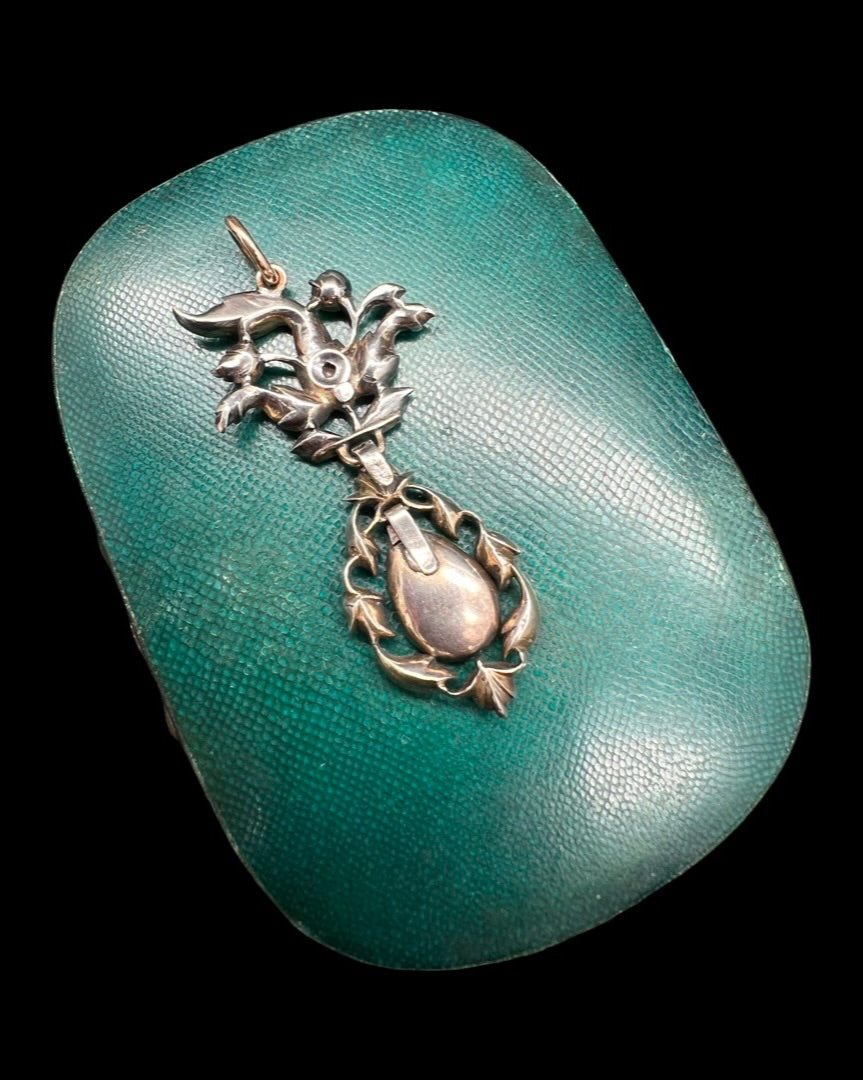 Garnet Rococo Pendant