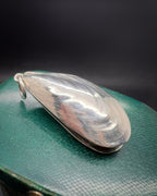 Victorian Silver Shell Vinaigrette Pendant