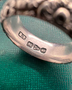 Victorian Silver Chased Band