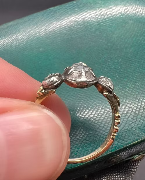 Crowned Heart Betrothal Ring 1760