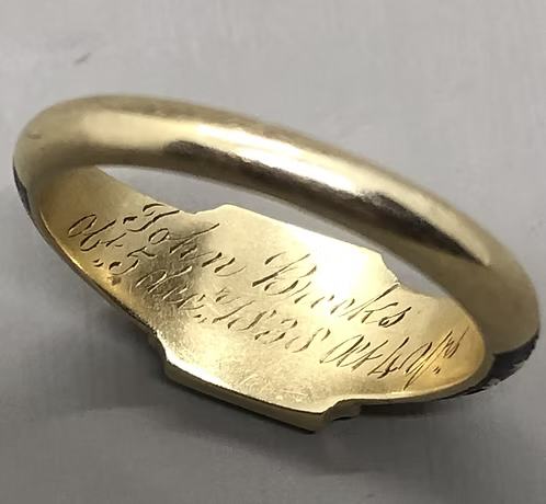 Mourning Ring for John Breeks 1838