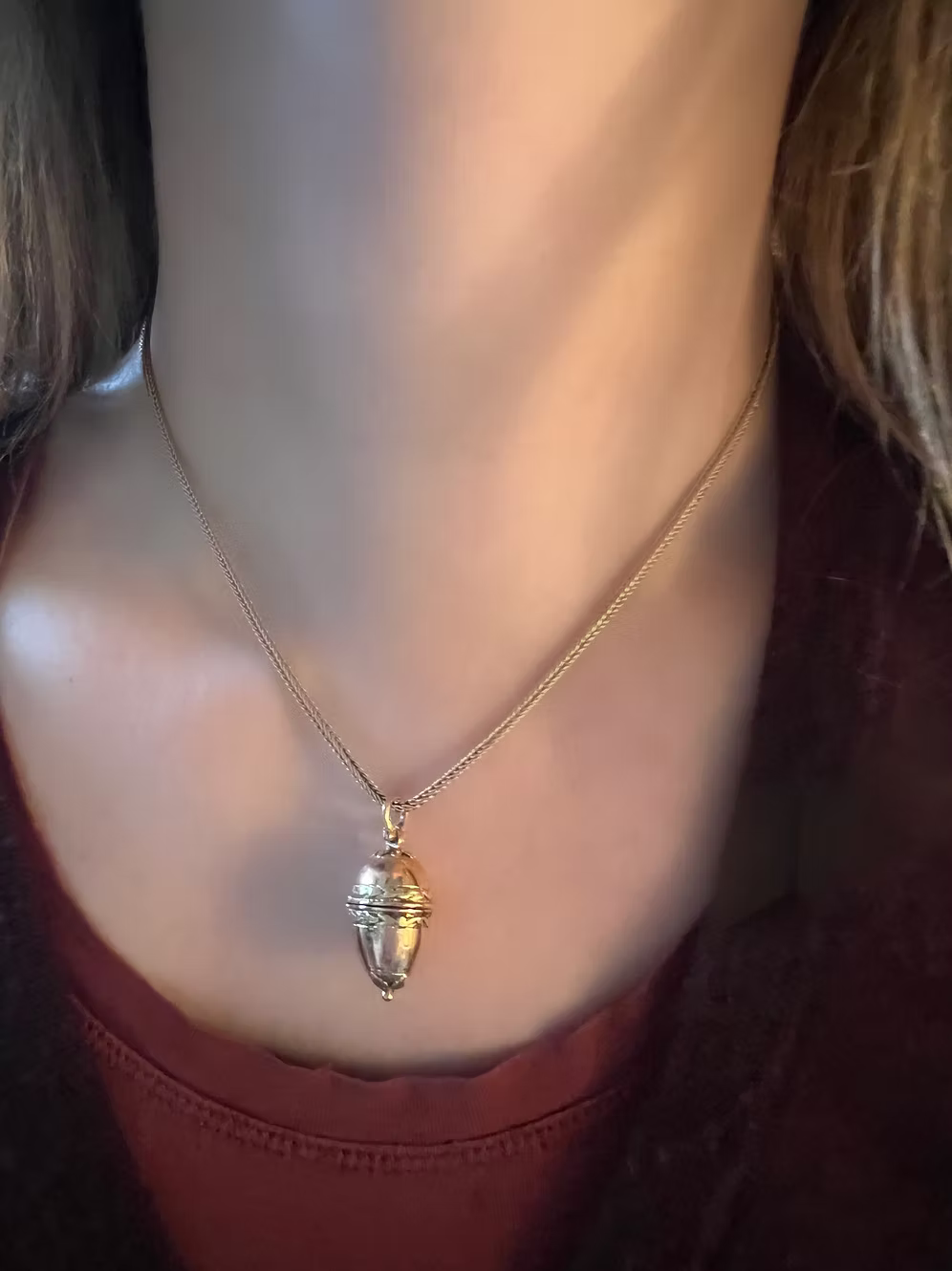 Swiss 2 colour gold Bonbonnière Pendant