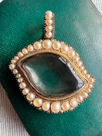 Eye-Shaped Georgian Locket Pendant
