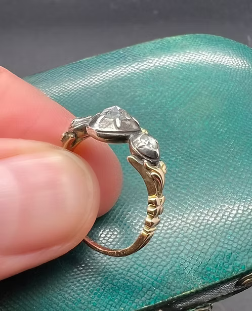 Crowned Heart Betrothal Ring 1760
