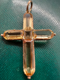 Georgian Topaz Cross Pendant c.1820