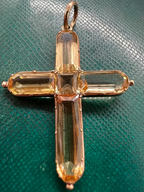 Georgian Topaz Cross Pendant c.1820
