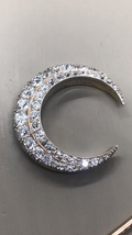 Victorian Old-Cut Diamond Crescent Moon