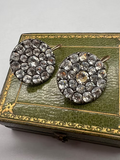 Georgian Paste Cluster Earrings