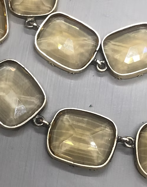 Citrine Georgian Rivière