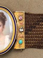 French Sentimental Portrait Miniature of a Young Girl c.1830