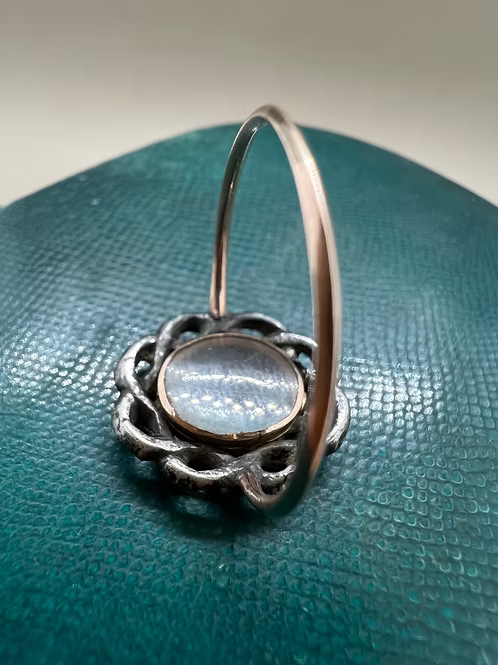 Ribbon Border Locket Ring c.1760