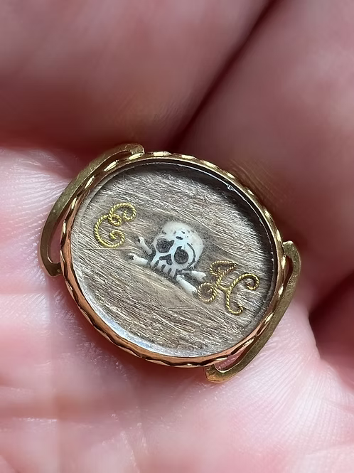 Stuart Crystal Skull slide c.1700