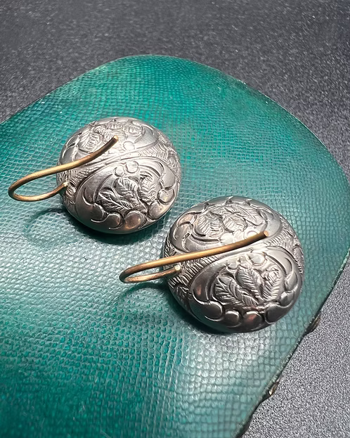 Georgian Pink Paste Earrings