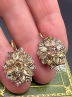Portuguese Topaz Cluster Earrings