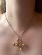 Victorian Citrine Cross