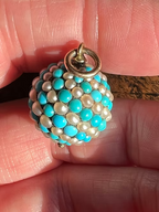 Turquoise and Pearl Ball