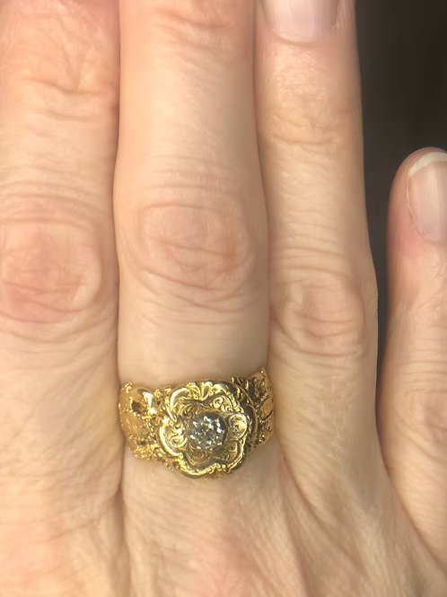 Diamond Mourning Ring 1844