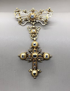 Iberian Diamond Cross Pendant