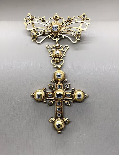 Iberian Diamond Cross Pendant
