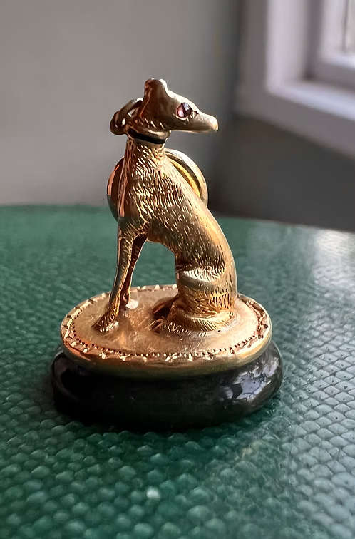 Miniature Greyhound Fob Pendant