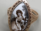 Navette sepia ring c.1790
