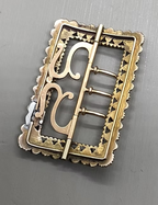 Acrostic Miniature Gold Buckle