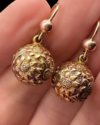 15ct Victorian Ball Earrings