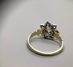 Old-cut diamond cluster ring c.1840