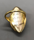 Sepia Mourning Ring 1784