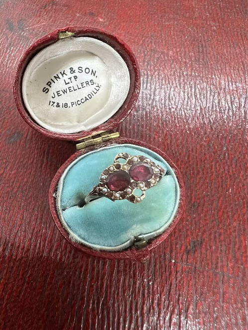 Georgian Garnet Double Oval c.177
