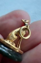 Miniature Greyhound Fob Pendant