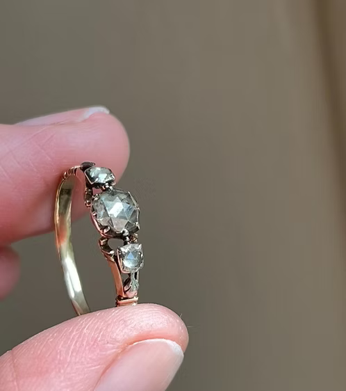 Georgian Rococo Diamond Ring