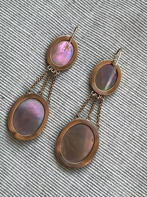 French Empire Agate Earrings
