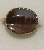 Georgian Moss Agate Pendant