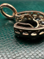 Old Cut Diamond Horseshoe Pendant