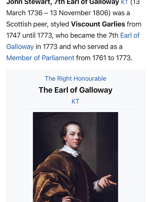Earl of Galloway Mourning Ring
