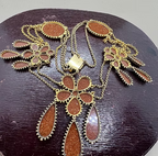 Aventurine Georgian Pansy Necklace
