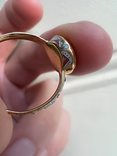 Stuart Crystal Enamelled Ring