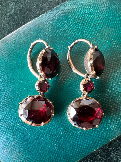 Georgian Garnet Earrings