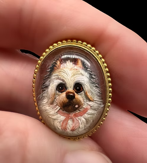 Westie Essex Crystal Stickpin