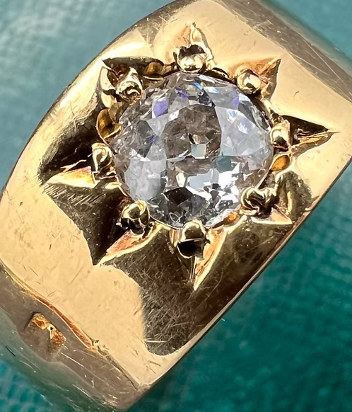Old Cut Diamond Star Set Gypsy