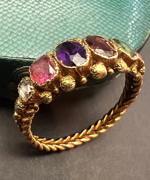Acrostic Regard Ring c.1820