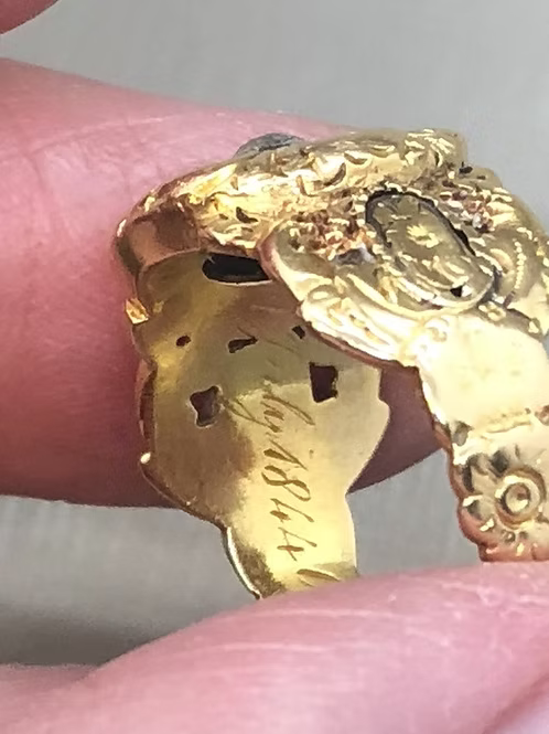 Diamond Mourning Ring 1844