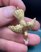 Victorian Dove Pendant