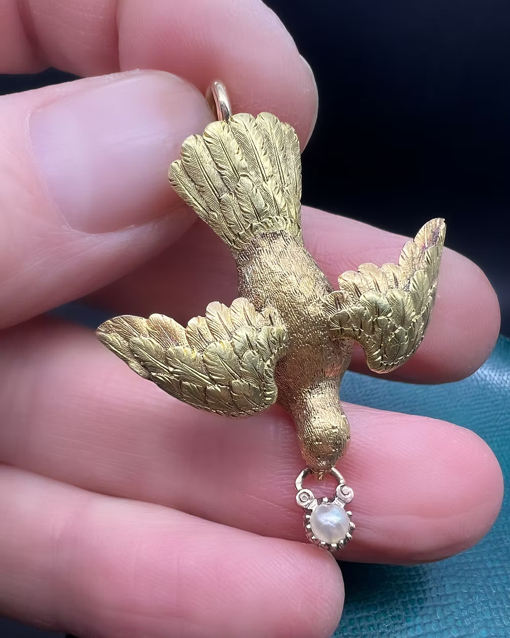 Victorian Dove Pendant