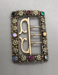 Acrostic Miniature Gold Buckle