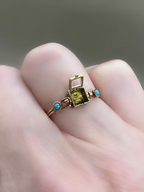 French Empire Swivel locket ring