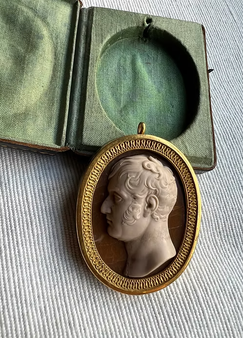 Grand Tour Hardstone Portrait c.1810.