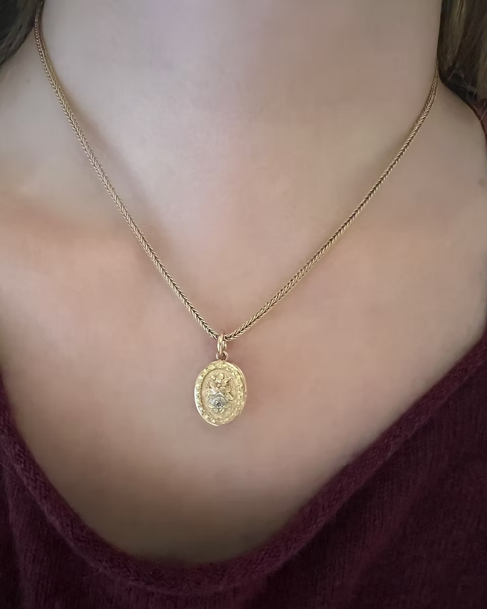 Tri-colour Gold Pendant